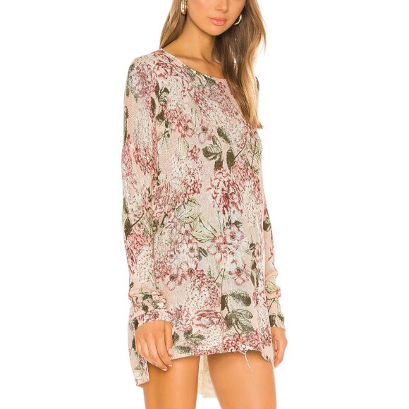 Show Me Your Mumu Bonfire Sweater In Hydrangea Blooms Sz L - Picture 3 of 13